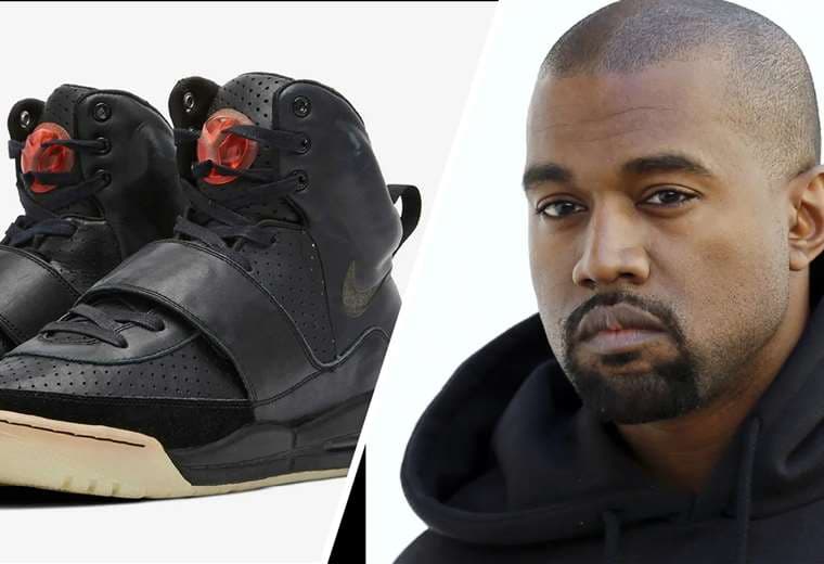 Kanye West y sus zapatillas. Foto: Internet