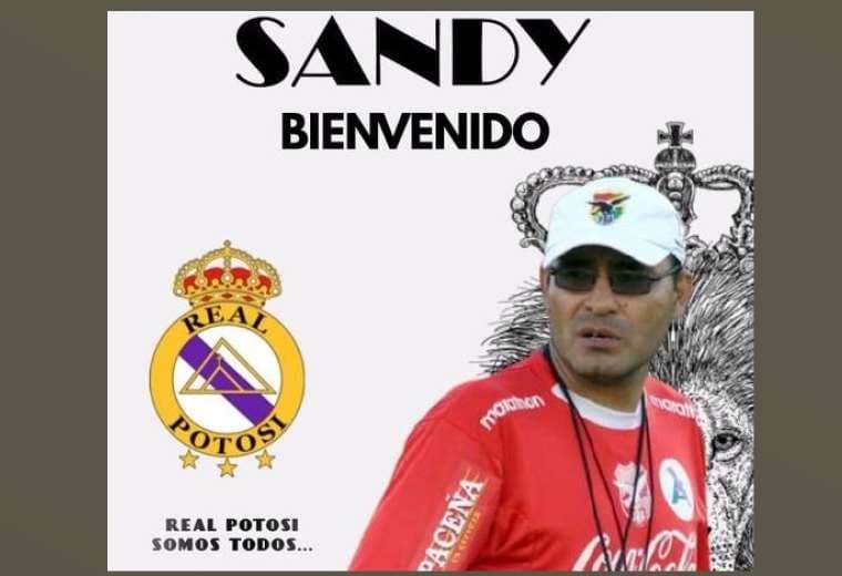 Con este arte, Real Potosí anunció la incorporación de Marco Sandy
