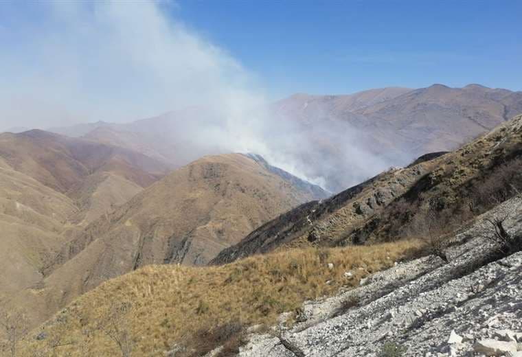 Incendio en el municipio de Padcaya en Tarija 