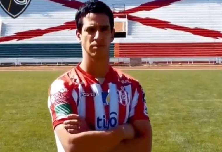 Thomas Santos con la camiseta de Independiente. Foto: Captura de pantalla