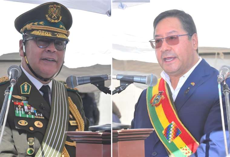 Ambas autoridades dieron sus discursos en La Paz