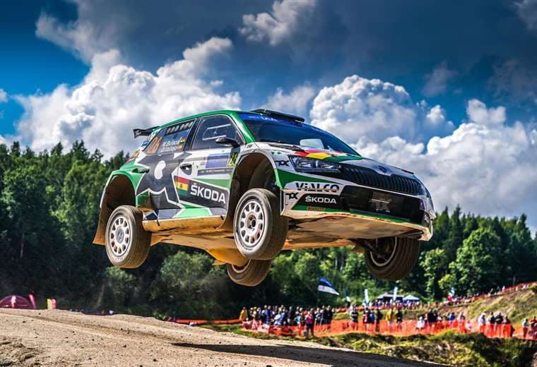 Marco Bulacia en el Rally Mundial de Estonia. Marco Bulacia