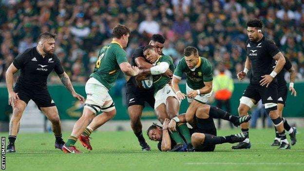 Sudáfrica derrotó a Nueva Zelanda en el Rugby Championship