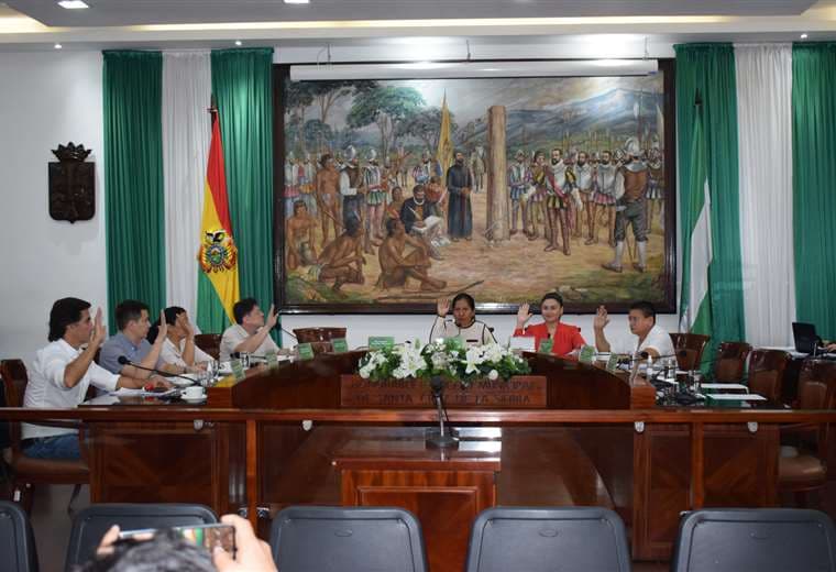 Sesión ordinaria del Concejo Municipal de Santa Cruz de la Sierra.